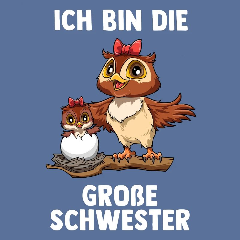 Eule Große Schwester - Ich bin Die große Schwester