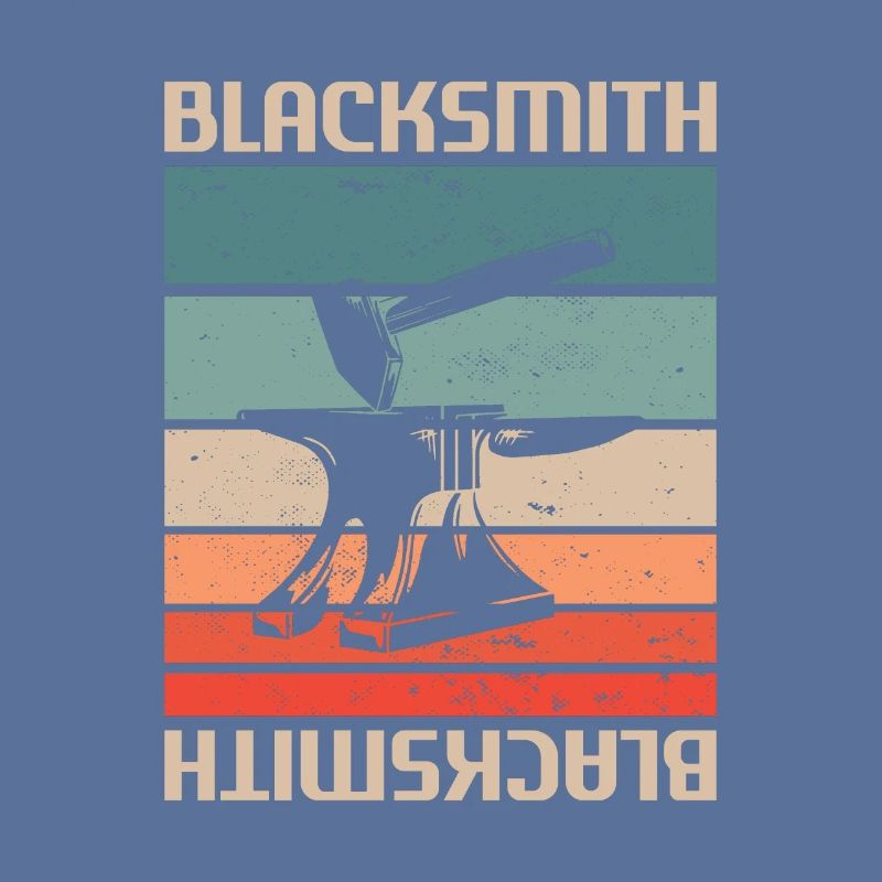 Rétro Vintage Classic Blacksmith Blacksmithing