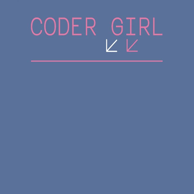 Coder Girl Programmer Funny Geek Coding