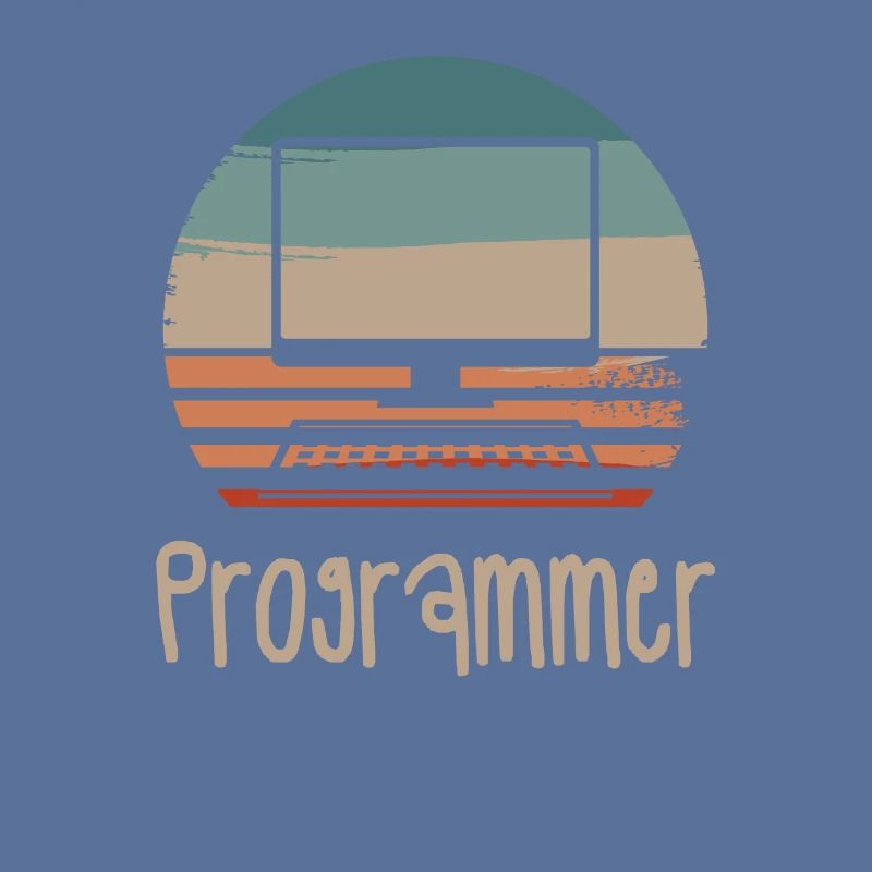 Rétro Vintage Programmeur Programmation Informatique