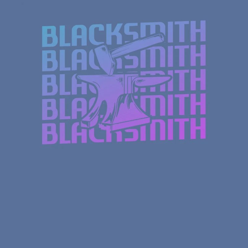 Retro Vintage Classic Blacksmith Blacksmithing