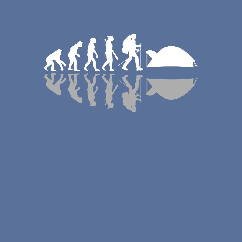 Human Evolution Funny Camping Camper Adventure