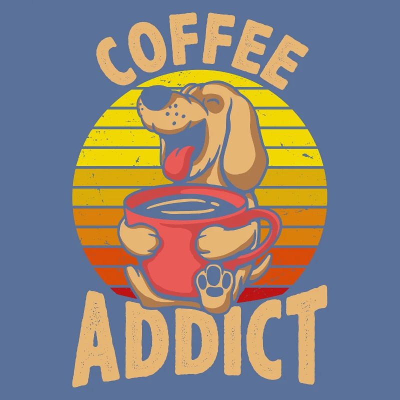 Kaffeeabhängiger Retro