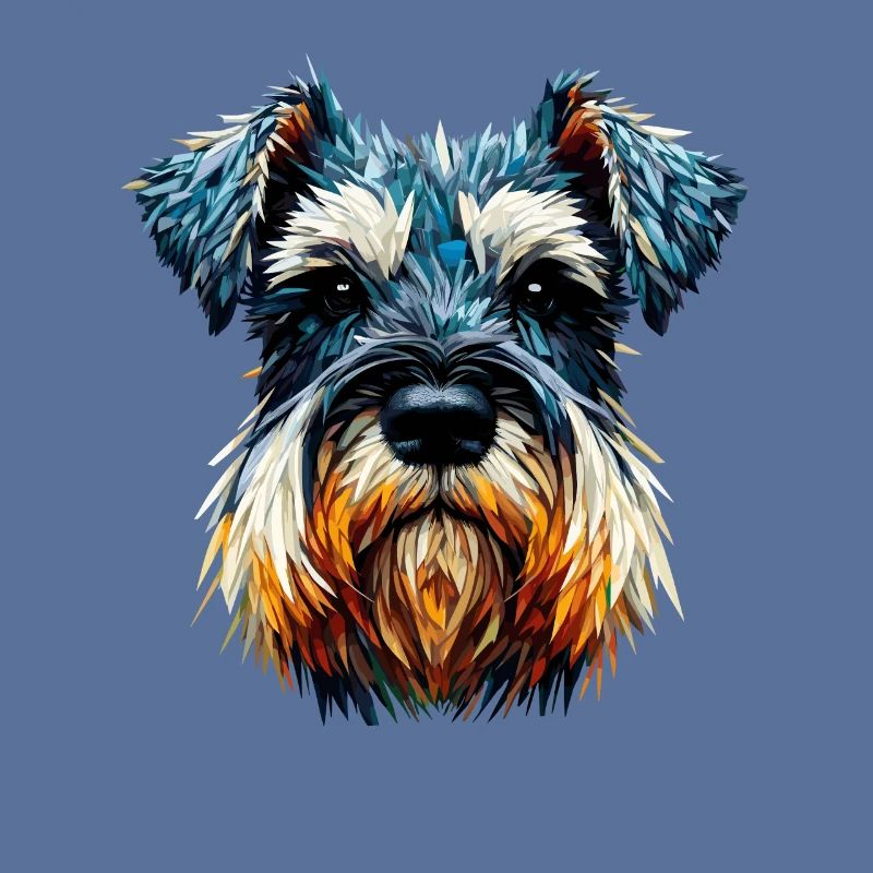 Polygone Art Schnauzer Géant Schnauzers