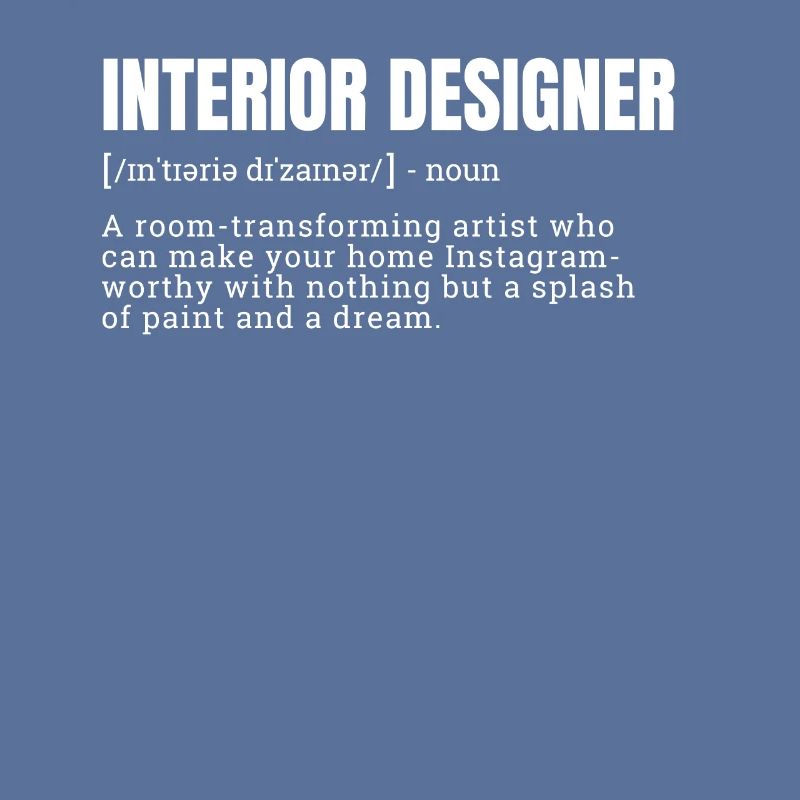 T-shirts créatifs de définition d’architecte d’intérieur