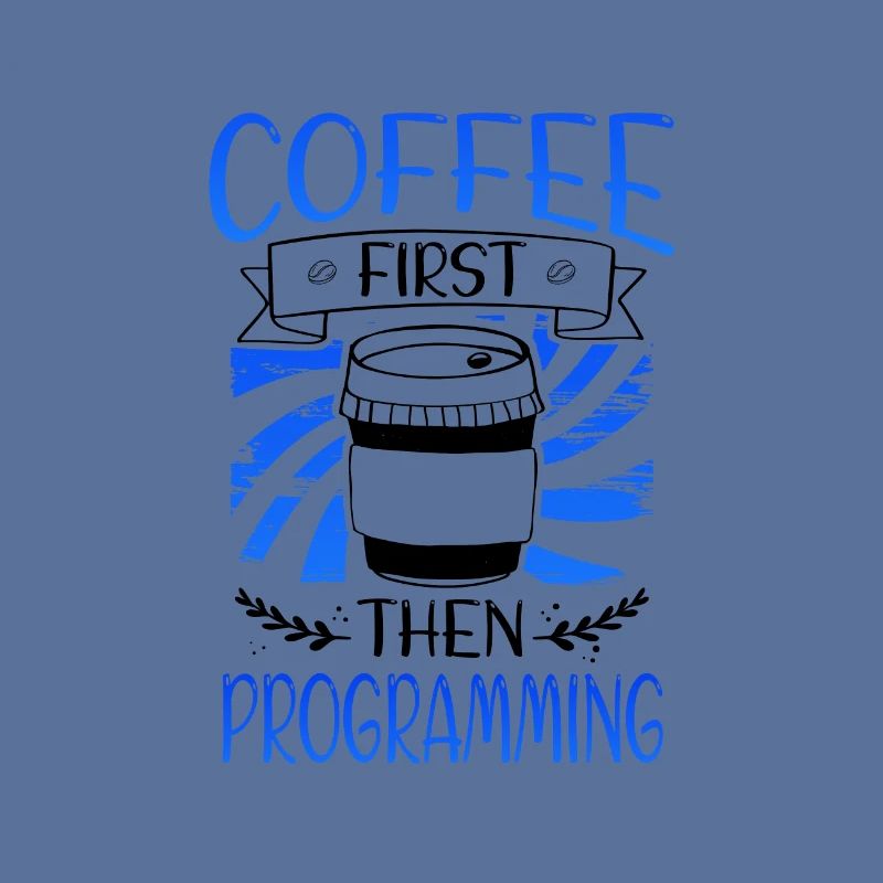 Programmierer Geschenkkaffee zuerst dann Programmierung
