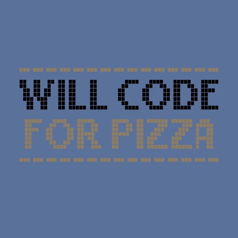 Computercodierung codiert für Pizza-Programmierer