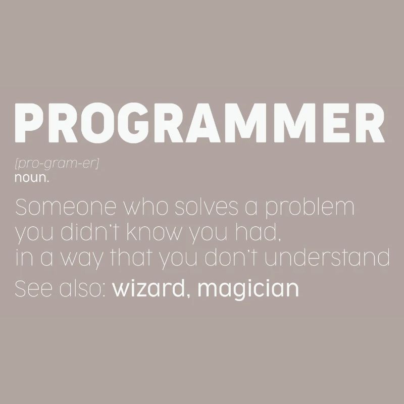 Programmer Noun Funny Coder Humor Nerd