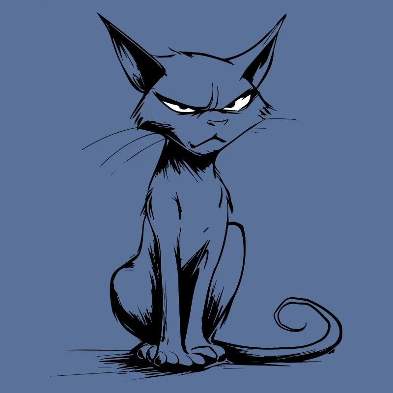 Grimmige Katze