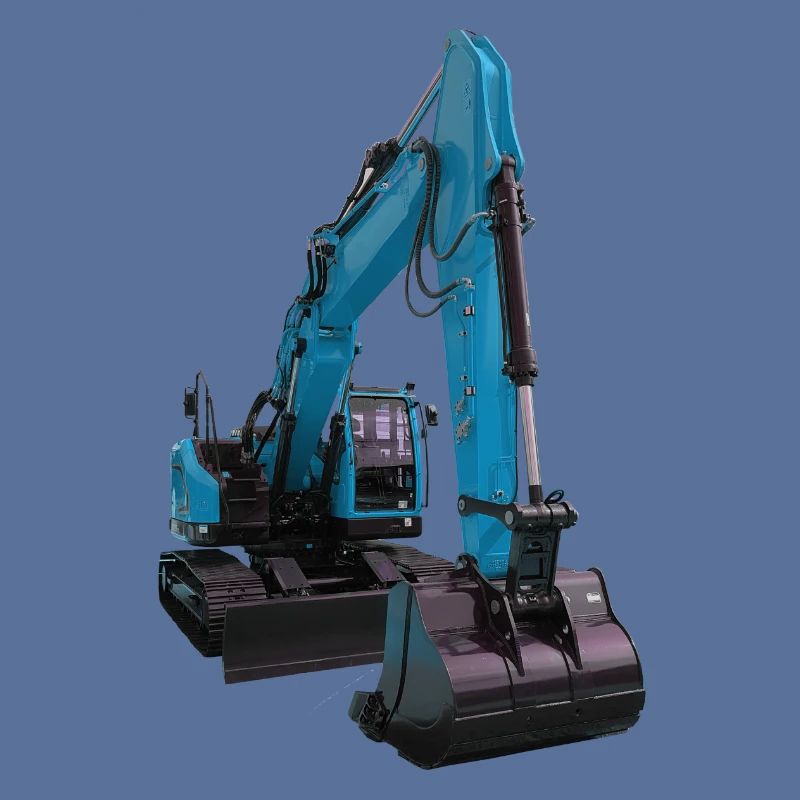 Bagger blau