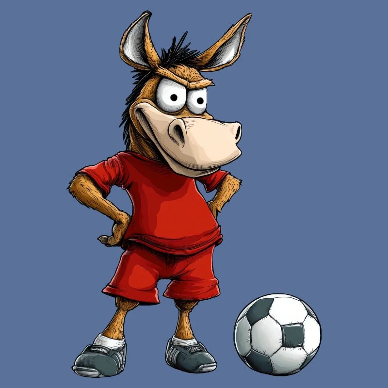Fussballer Esel