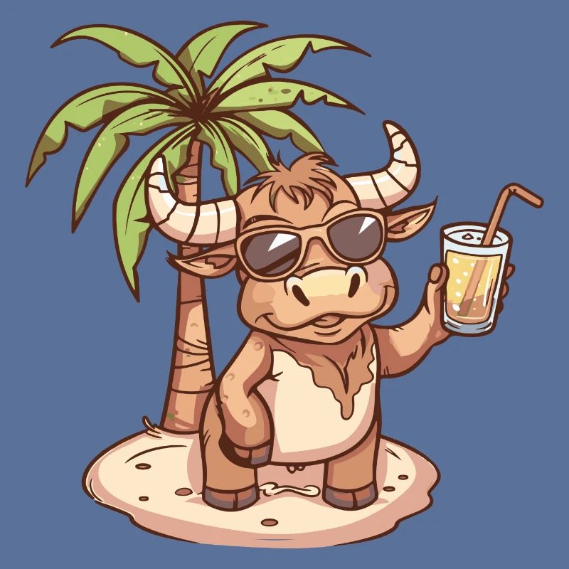 Taurus Summer Beach Comic