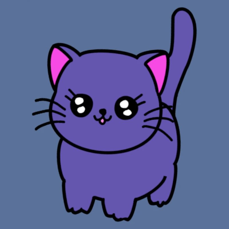 Chat violet