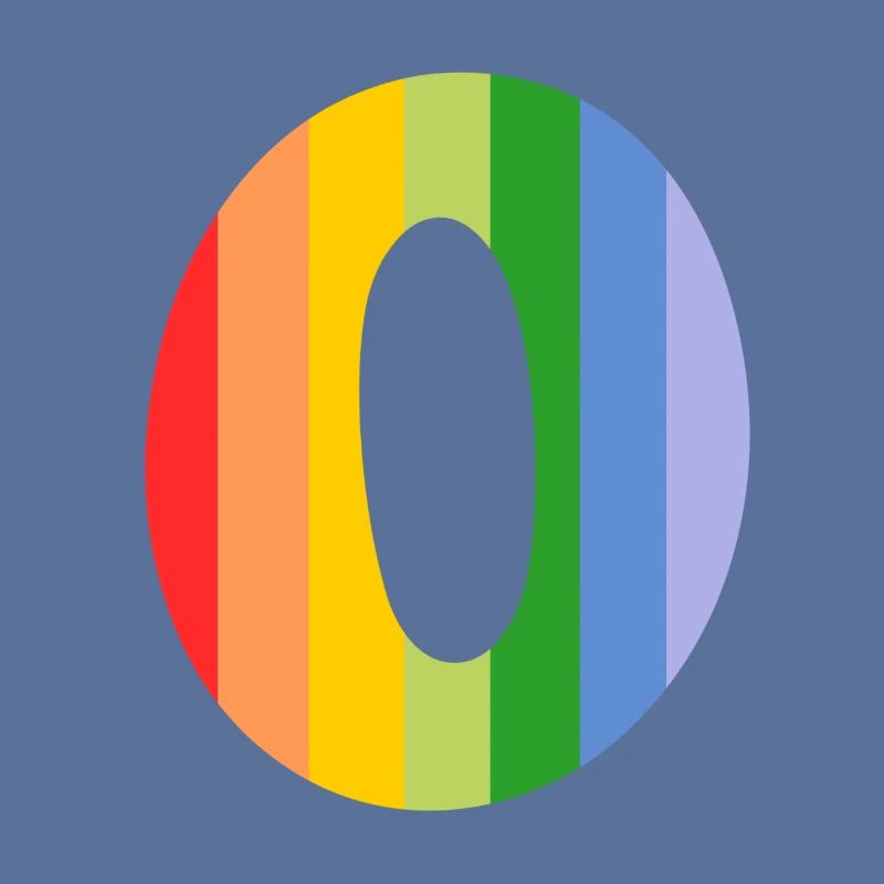 Buchstabe oder Regenbogen