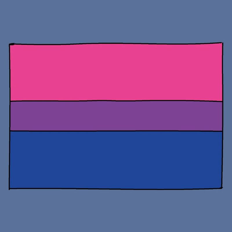 Bisexual Flagge