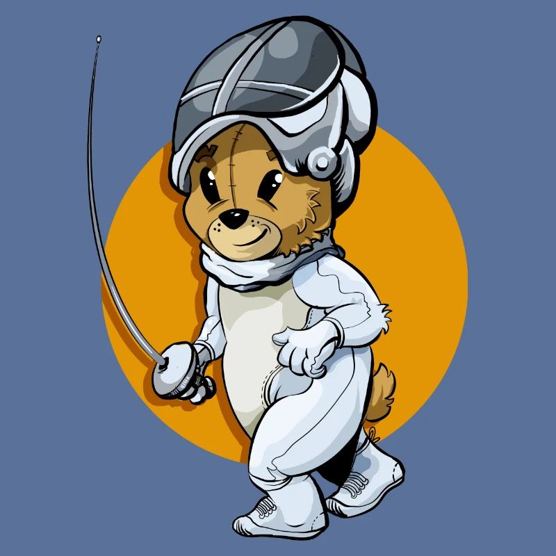 Fechten Maskottchen