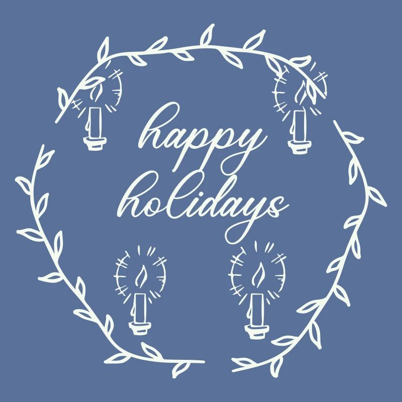 Advent Advetskranz Happy Holidays