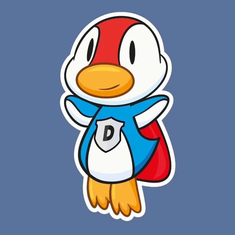 Flying Super duck has super powers