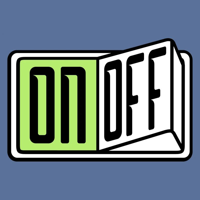 on off switch button button turn off