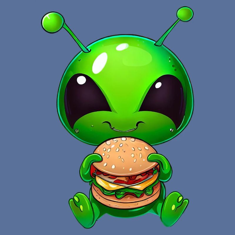 Hungry Alien: Dévoreur de cheeseburger