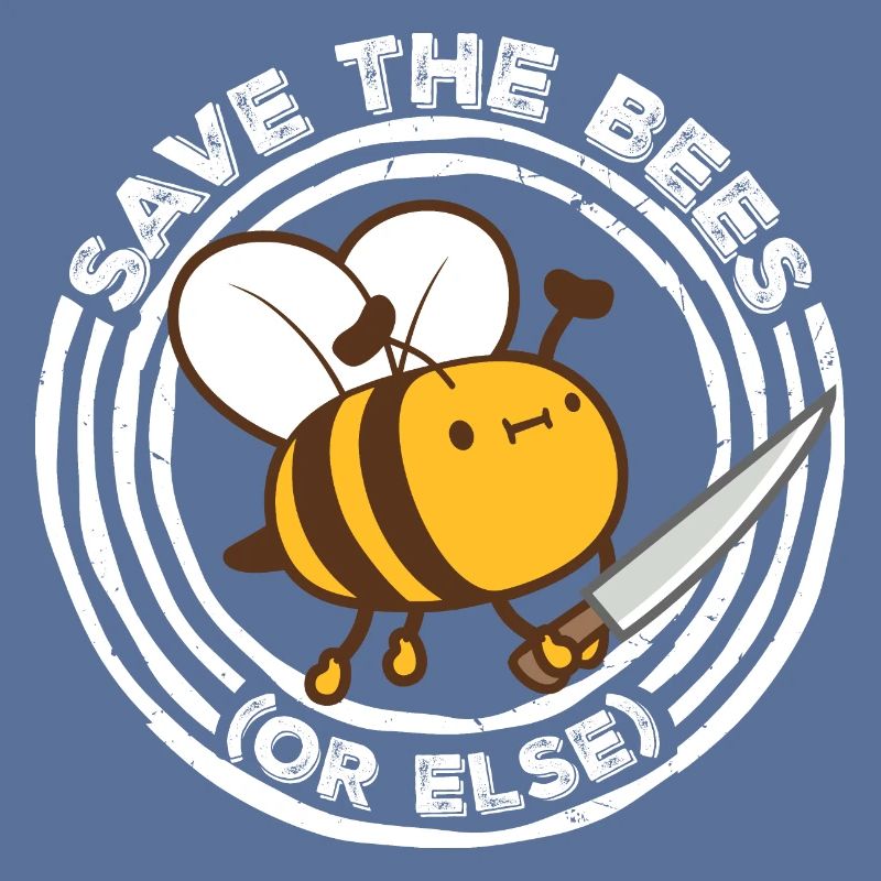 Rette die Bienen oder sonst Messer Spaß Süße Biene Imker
