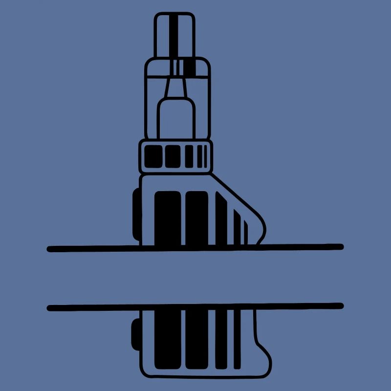 Vape-Silhouette mit Textfeld