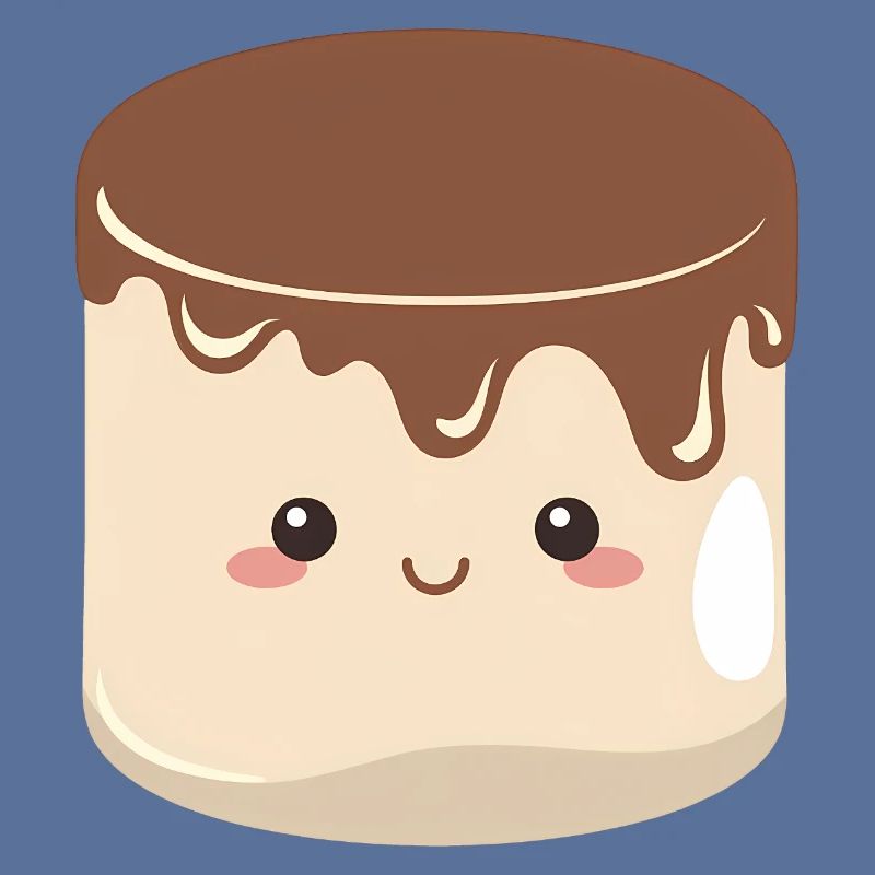Kawaii Schokoladen-Marshmallow