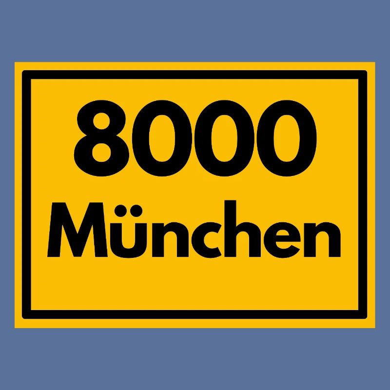 OLD POSTCODE POSTCODE RETRO 8000 MUNICH BAVARIA