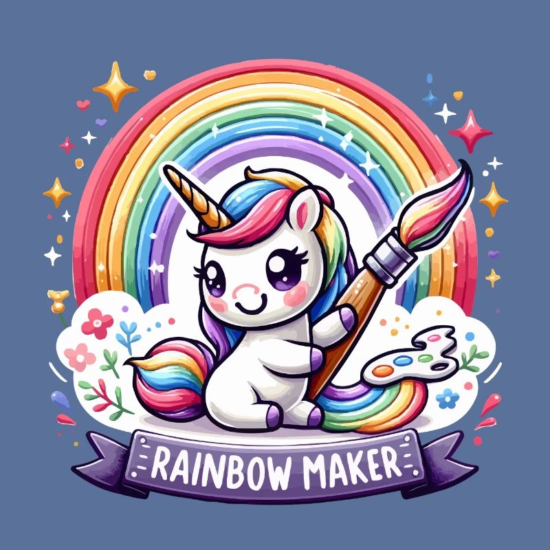Regenbogen-Einhorn Maler