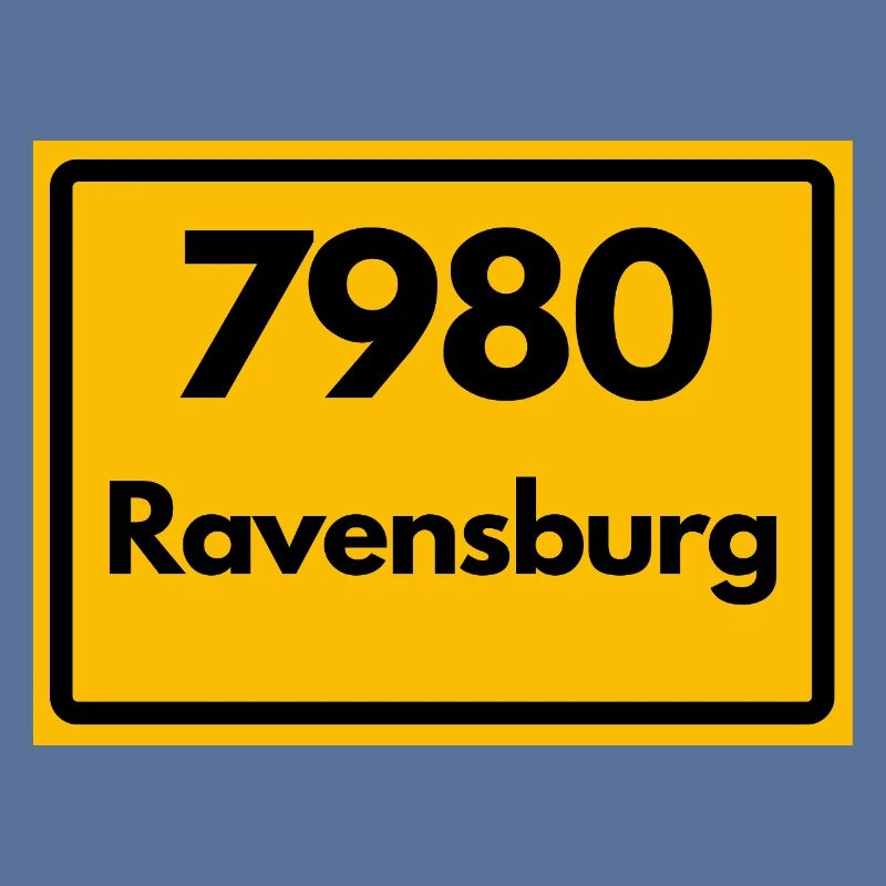 OLD POSTCODE ZIP CODE RETRO 7980 RAVENSBURG HEIMAT