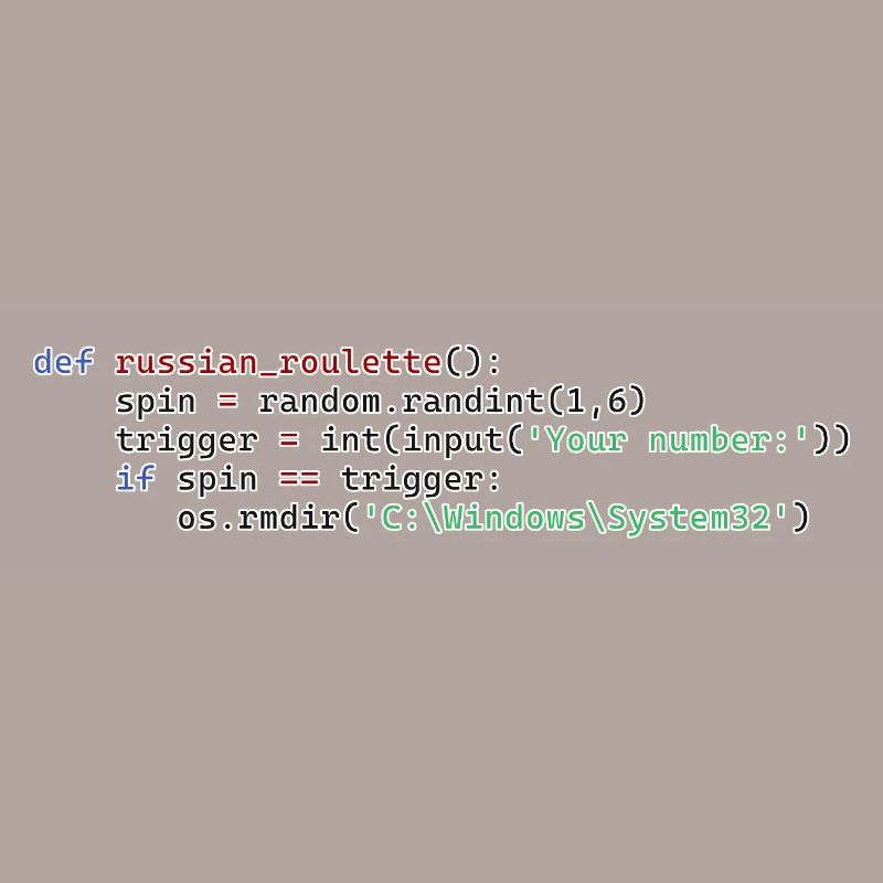 Roulette russe Python