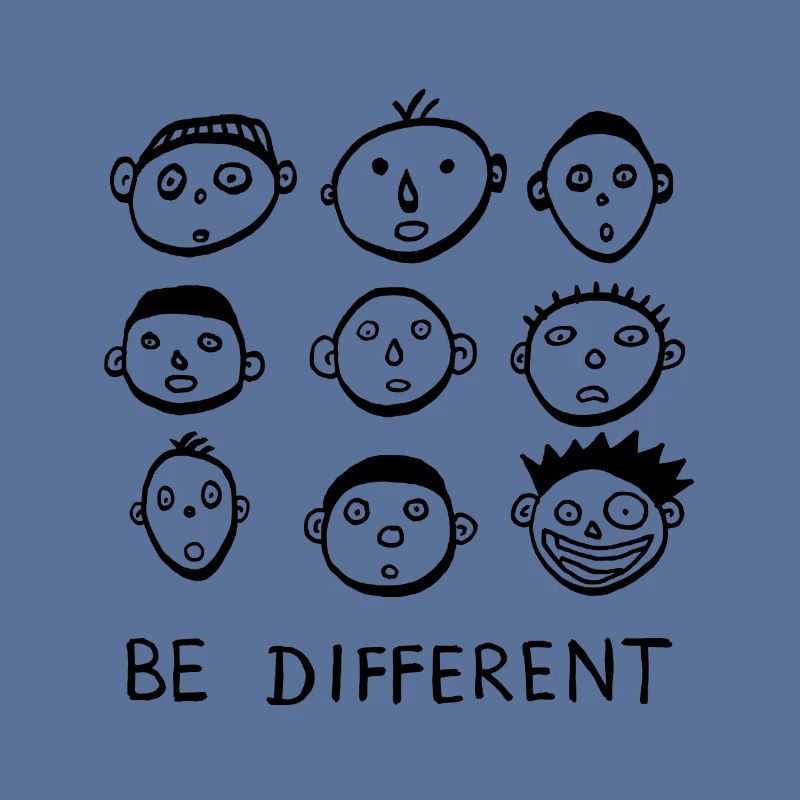 Être différent, être différent, déclaration cool, drôle