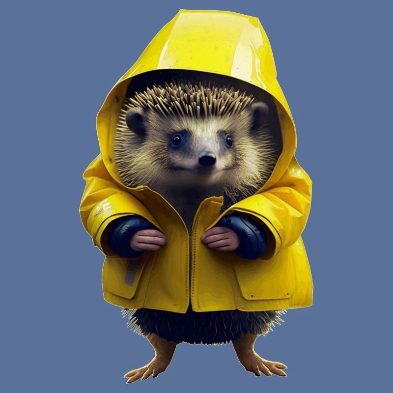 Est-ce que c’est du mauvais temps, pense le hérisson