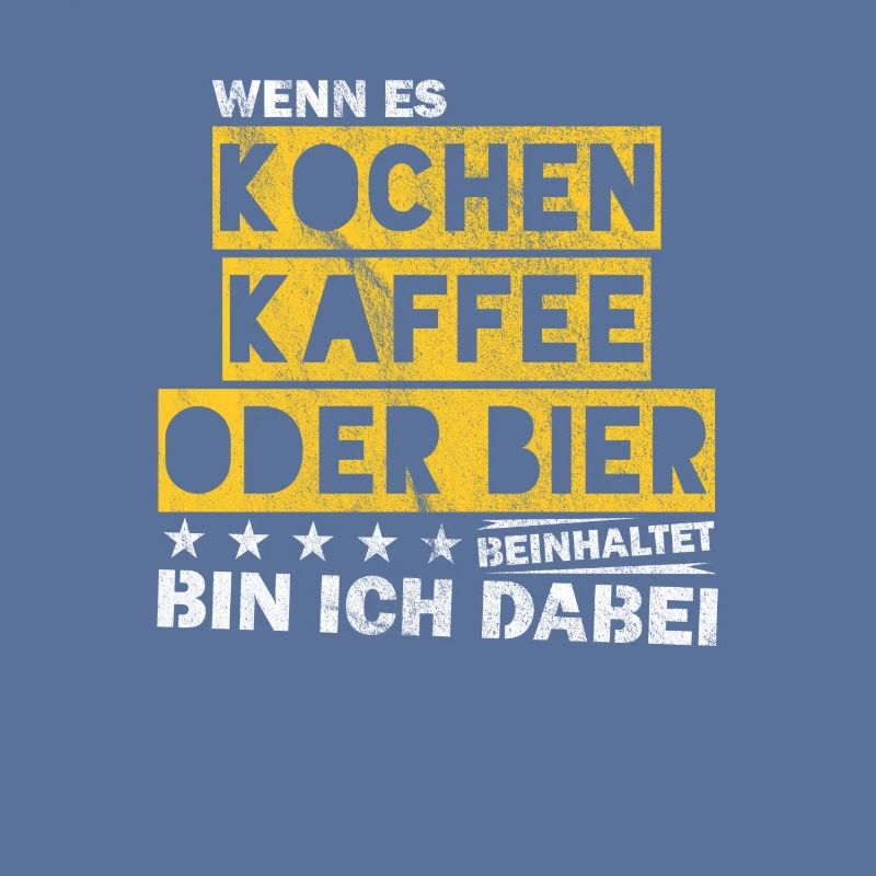Kochen Kaffee oder Bier Junggesellenabschied