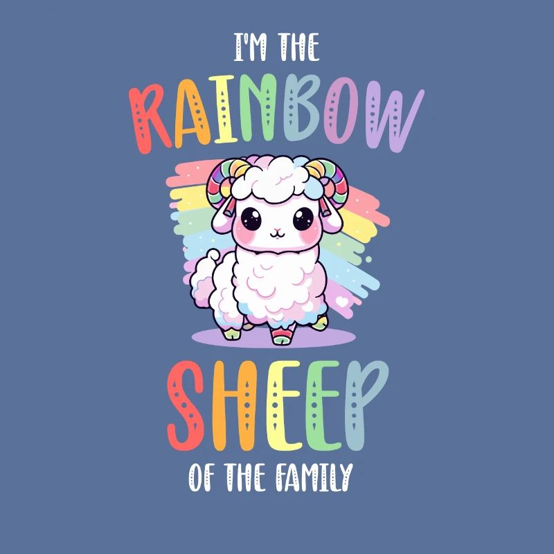 Rainbow Sheep LGBT Lesbisch Schwule Community Stolz