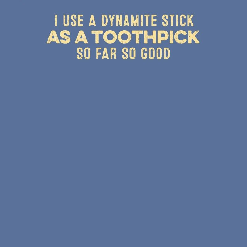 J’utilise un bâton de dynamite comme jeu de mots positif pour cure-dent