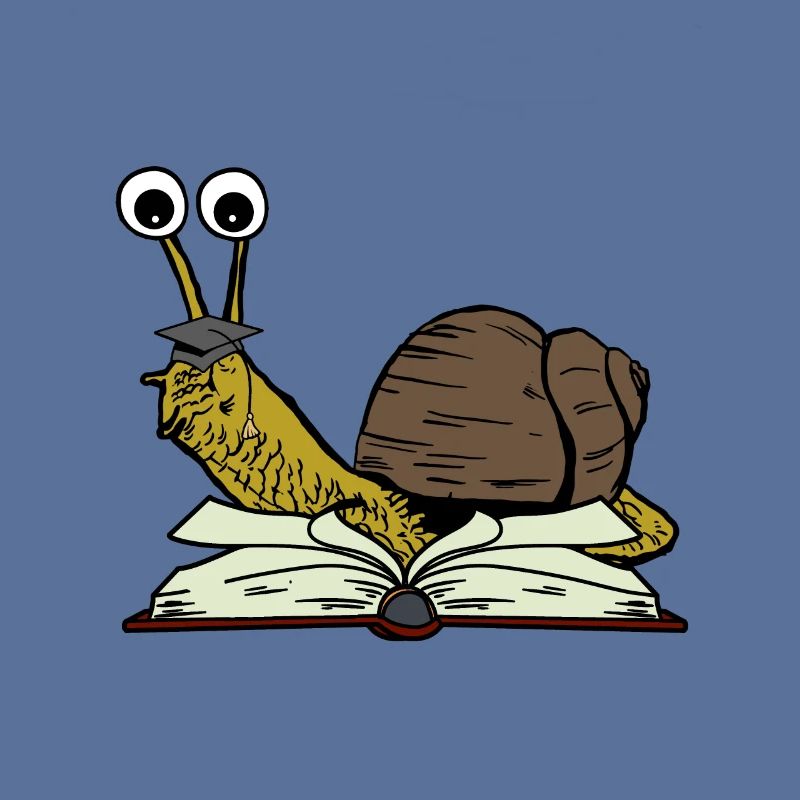 Snail Student Learn to Study Abi