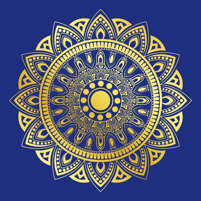 Goldenes Mandala