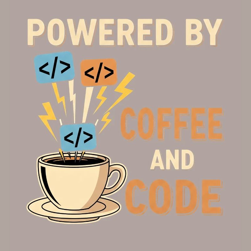 Programmierer Kaffee Motiv Design
