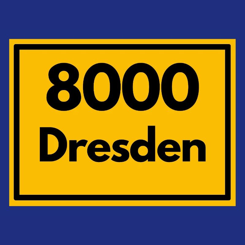 OLD POSTCODE POSTCODE RETRO 8000 DRESDEN ELBE