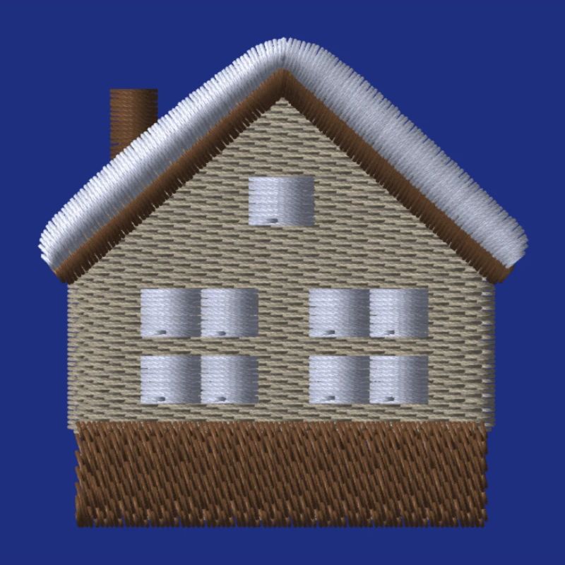 Maison brodée