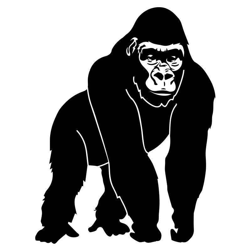 Silhouette de gorille