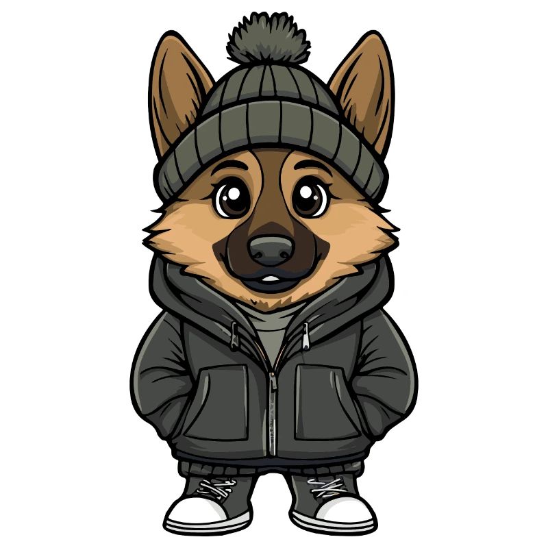 Schäferhund Hund Winter