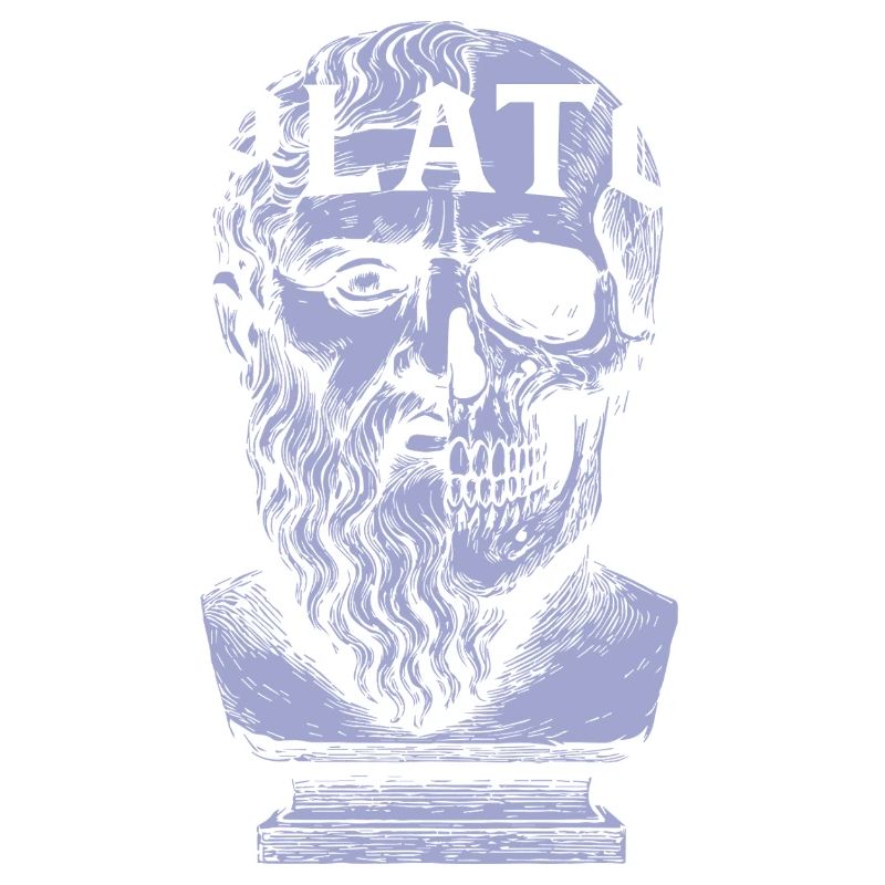 Platon Künstlerisches Schädeldesign