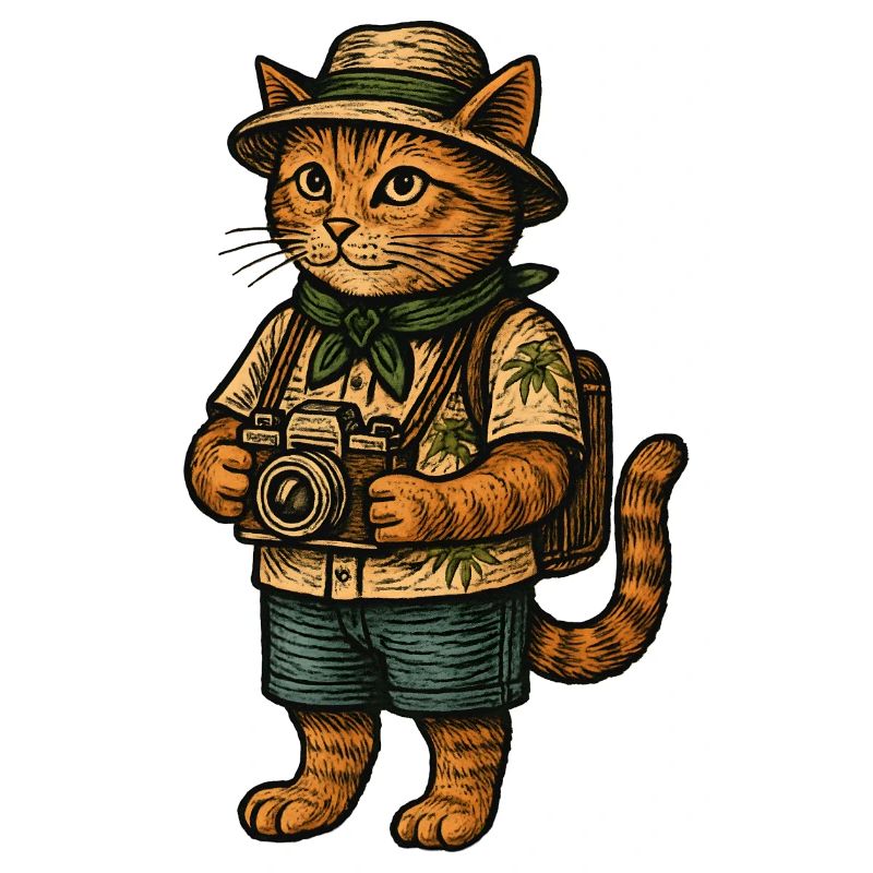 Katzenfotograf auf Tropensafari