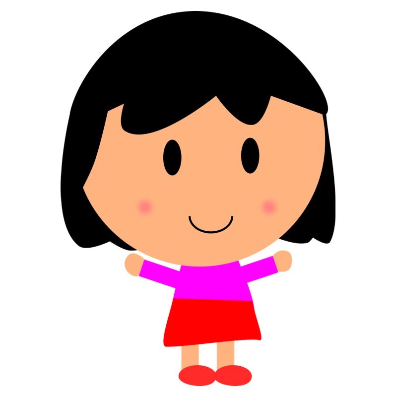 Mädchen Cartoon