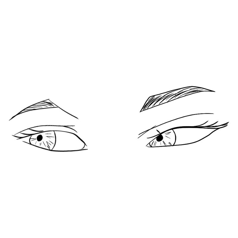 Anime Eyes Lineart