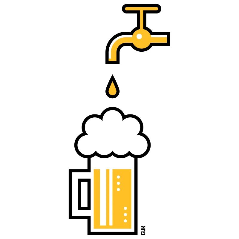 Beer Mug & Tap (Keg Beer / Draught Beer / 2C)