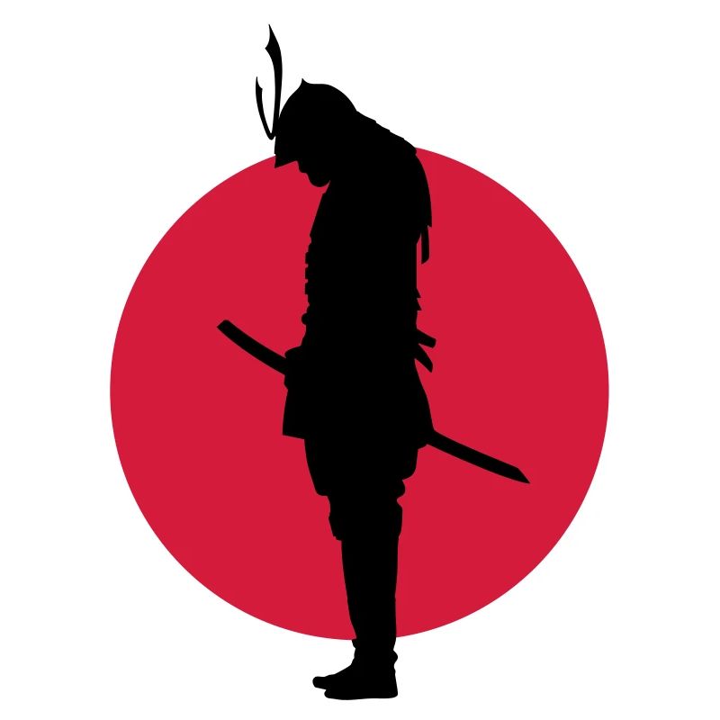 Japan Samurai Warrior (Japan flag)