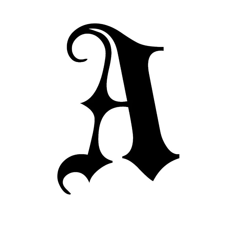 Verziertes Gothic Ein Monogramm